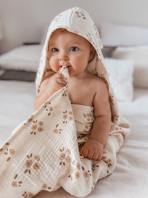 Hooded towel for baby and toddler