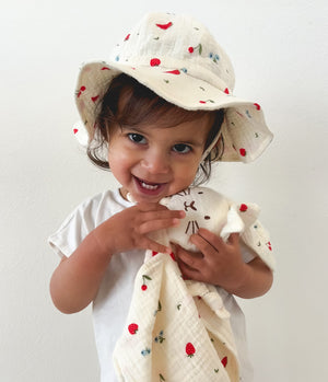 Organic Muslin Bunny Lovey - Sweet Pickings PRE-ORDER FOR MID SEPTEMBER