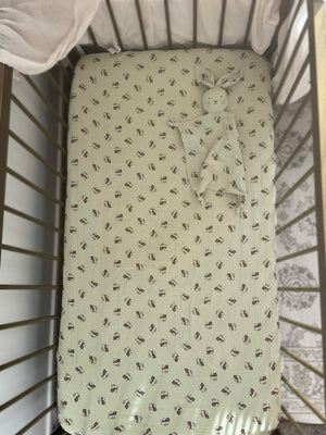 Fitted Cot Sheet Meadow