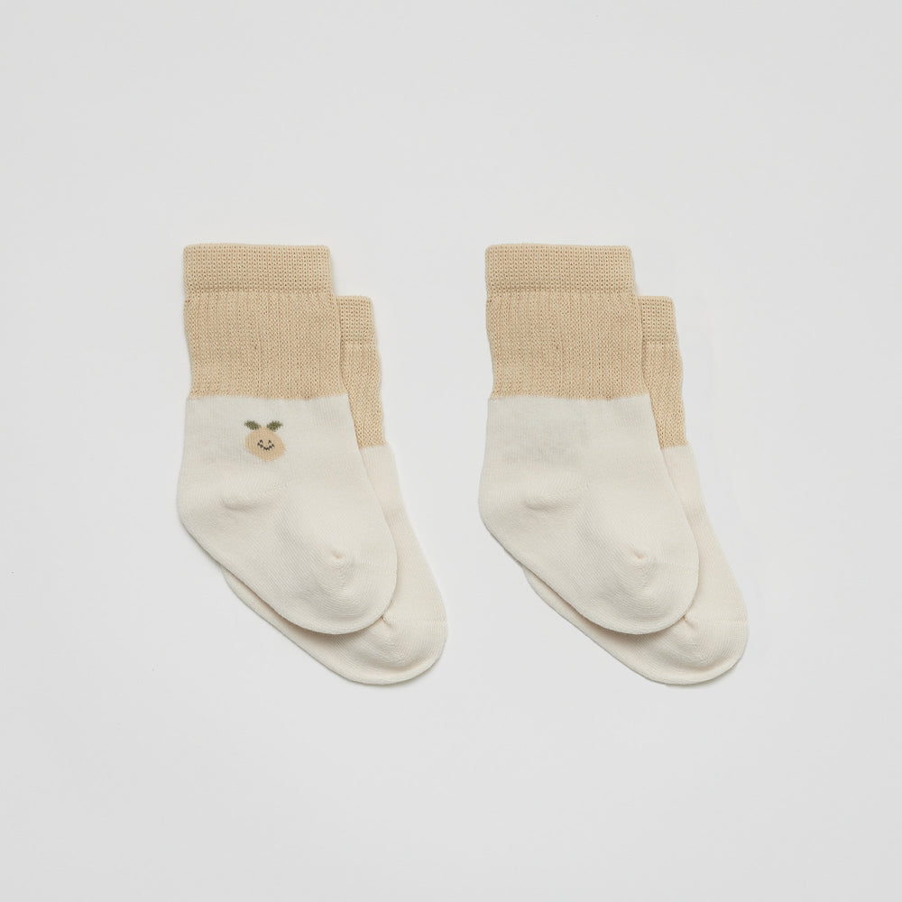 Set of 2 Socks Lemon