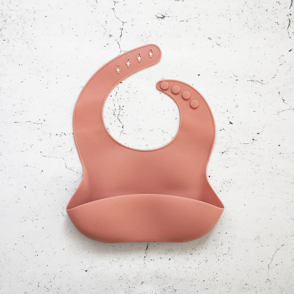 Silicone Bib Terracotta