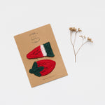 Hair Clips Watermelon + Strawberry PRE-ORDER FOR NOVEMBER
