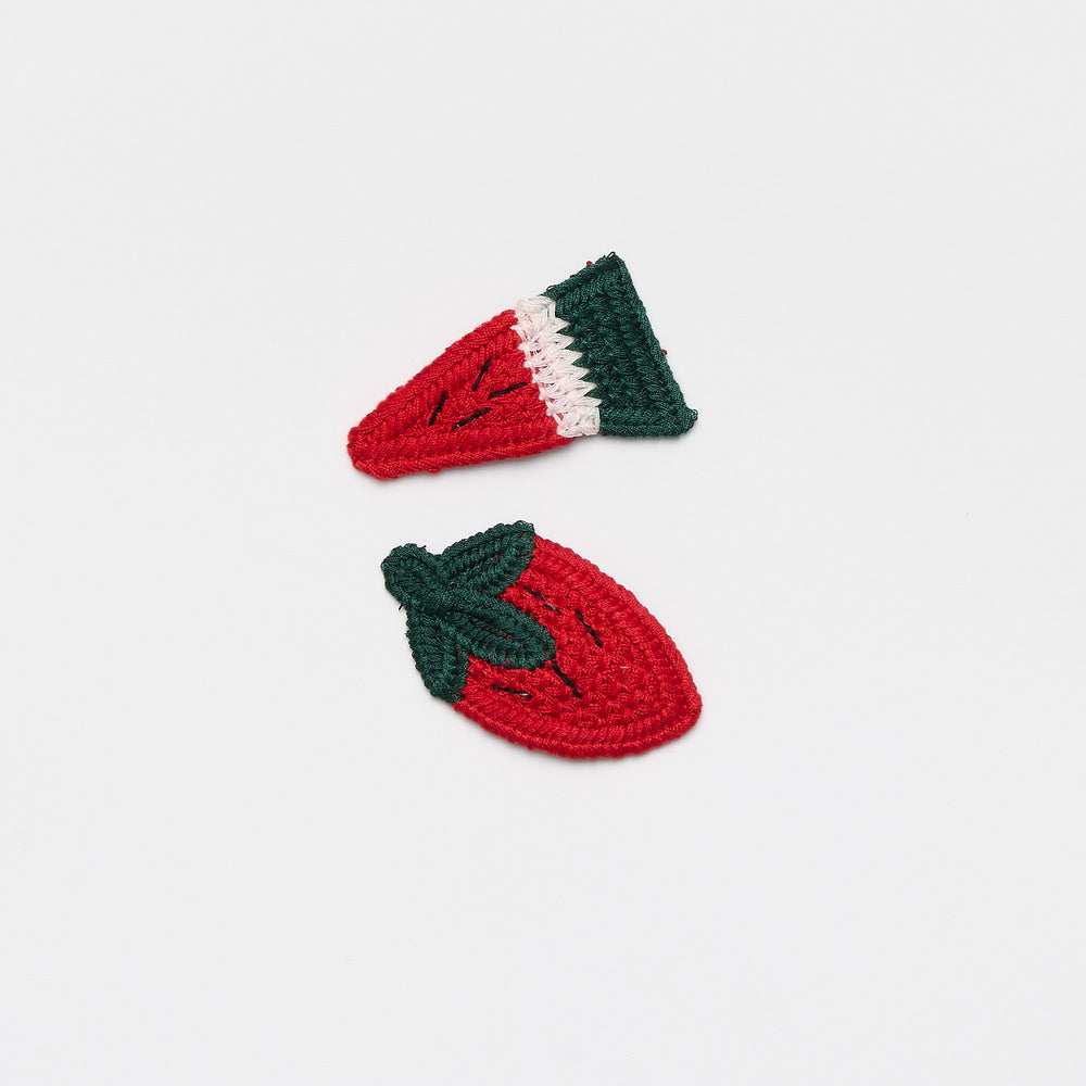 Hair Clips Watermelon + Strawberry PRE-ORDER FOR NOVEMBER