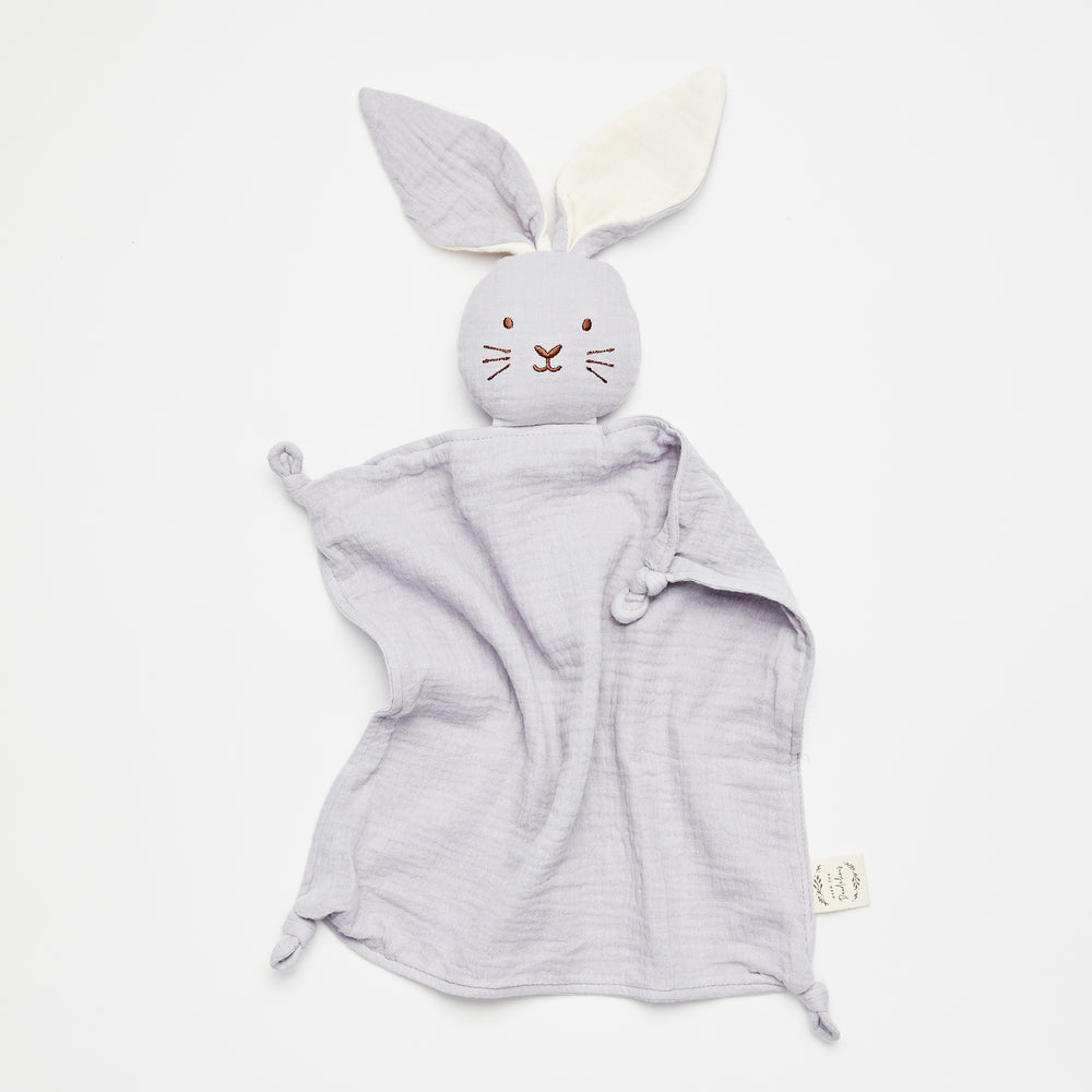 Baby toddler comforter bunny lovey organic cotton
