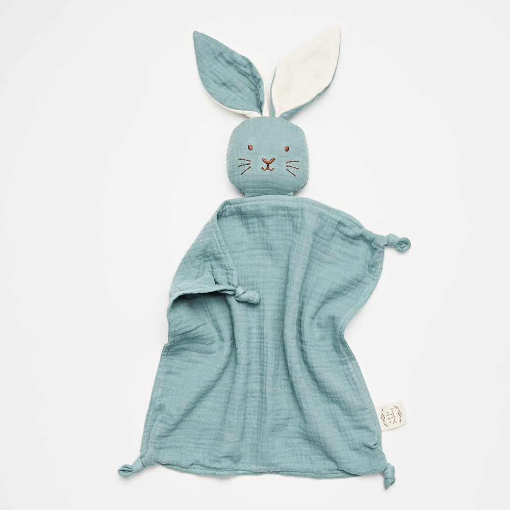 Baby toddler comforter bunny lovey organic cotton