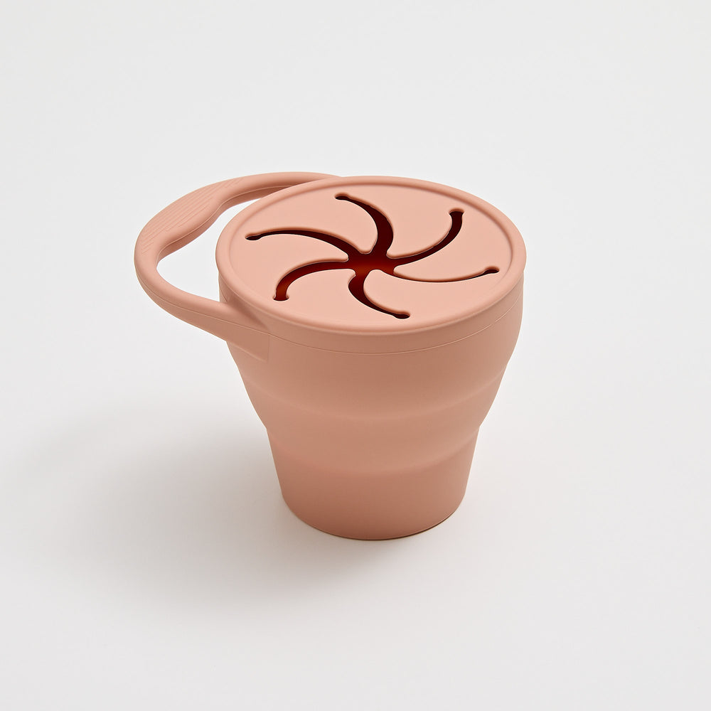 Silicone Snack Cup in Dixie Pink